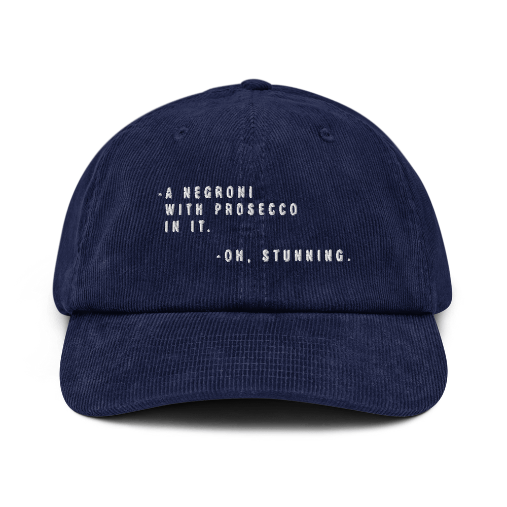 The Sbagliato Conversation Corduroy hat - Oxford Navy - Cocktailored