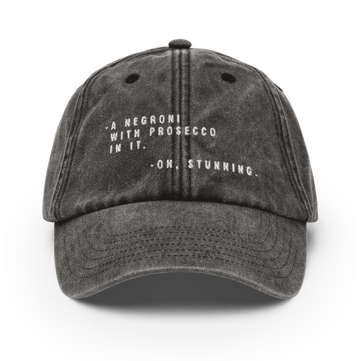 The Sbagliato Conversation Vintage Hat - Vintage Black - Cocktailored
