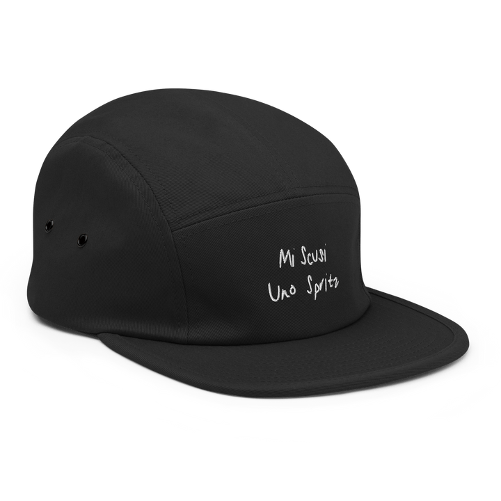 The Scusi Spritz Hipster Cap - Black - Cocktailored