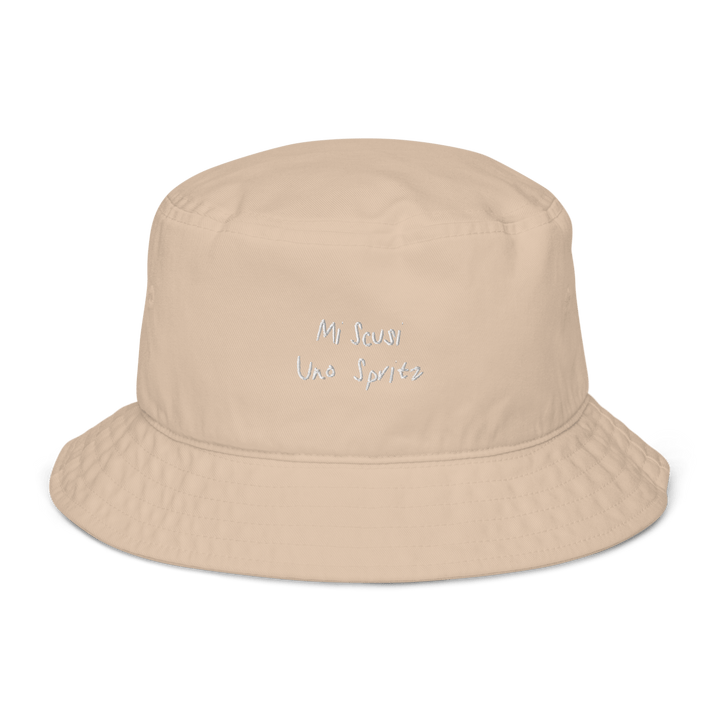 The Scusi Spritz Organic bucket hat - Stone - - Cocktailored