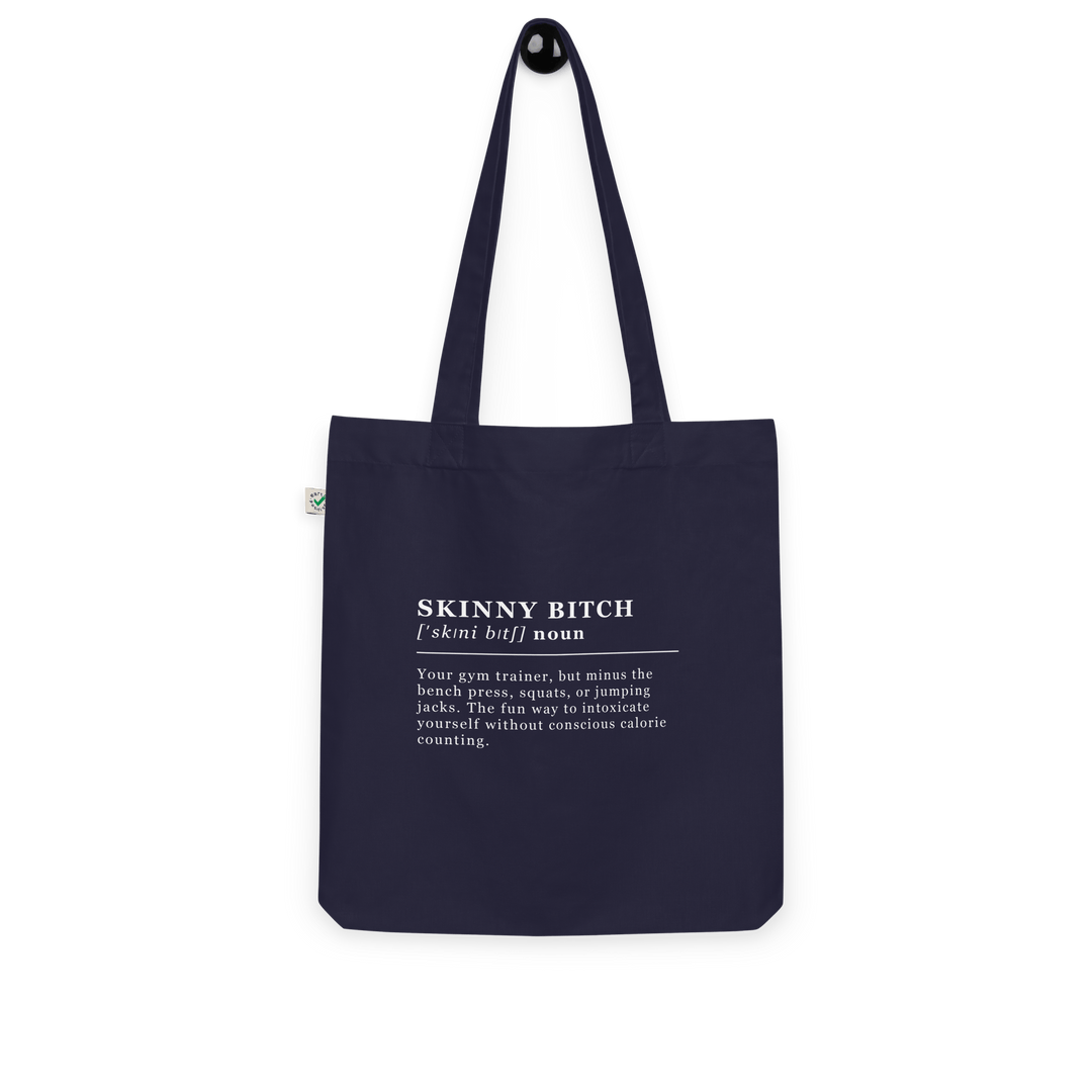 The Skinny Bitch Organic tote bag - Navy - Cocktailored