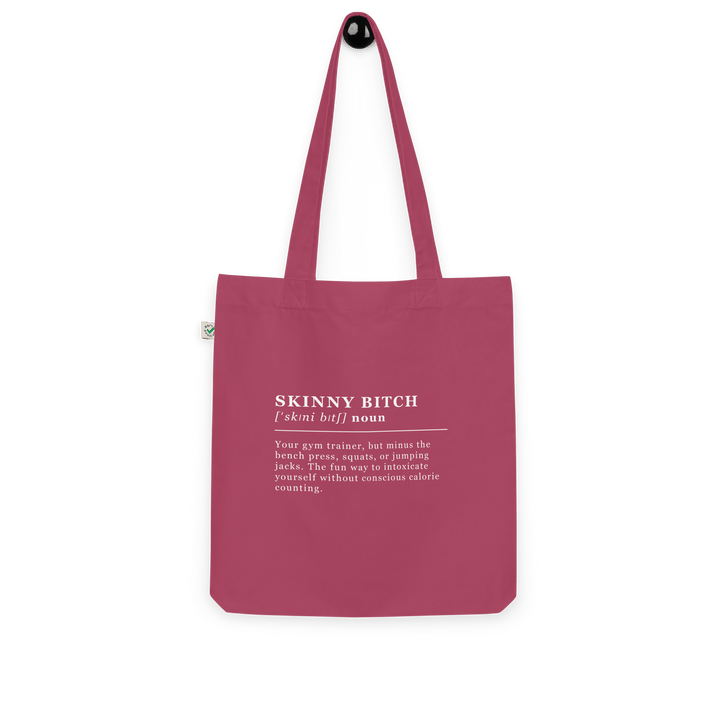 The Skinny Bitch Organic tote bag - Berry - Cocktailored