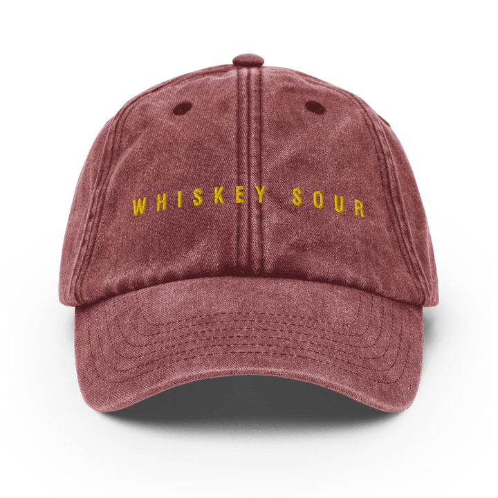 The Whiskey Sour Vintage Hat - Vintage Red - Cocktailored